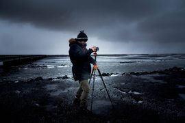 Photographer at the beach.