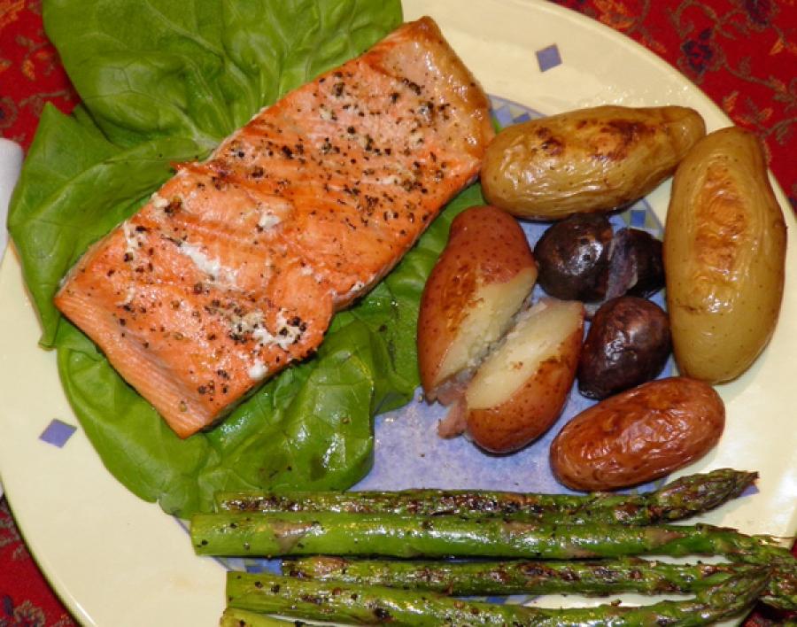 Grilled Wild Sockeye Salmon