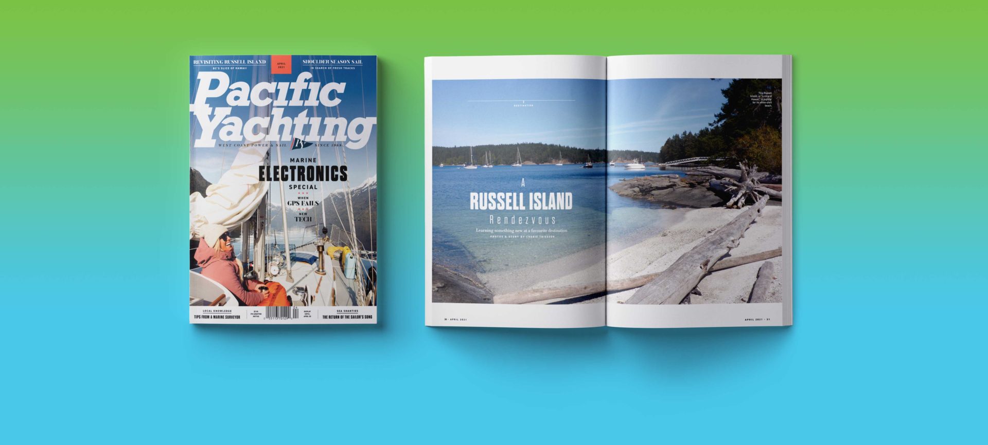 Pacific Yachting April 2021 issue.
