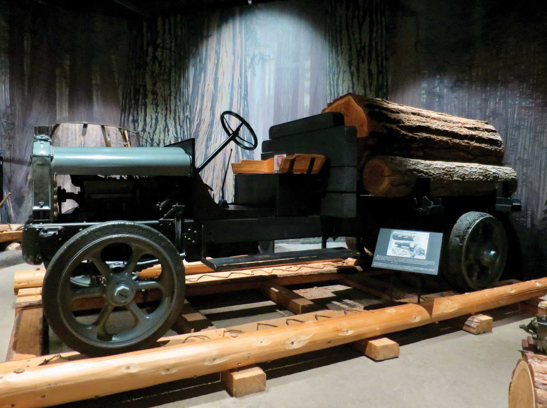 An early logging truck at the Campbell River Museum. Photo by Marianne Scott.