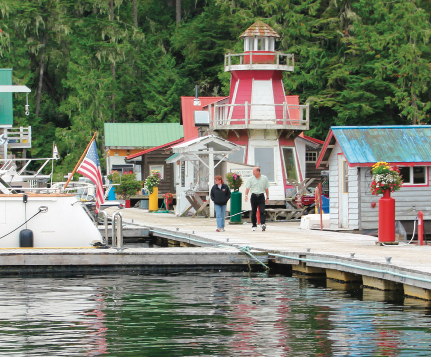 The docks at Pierre’s at Echo Bay. 