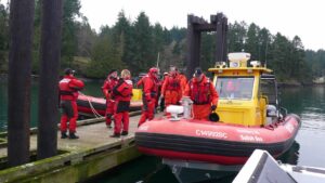 Photo of people getting on to boat